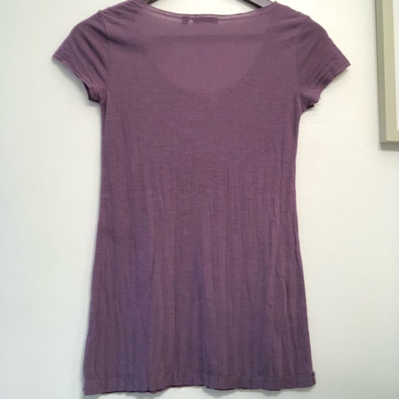 Martin + OSA Purple Crinkle Tissue Tee - Picture 5 of 5